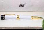 Wholesale Bonheur Montblanc Rollerball Pens - White and Gold